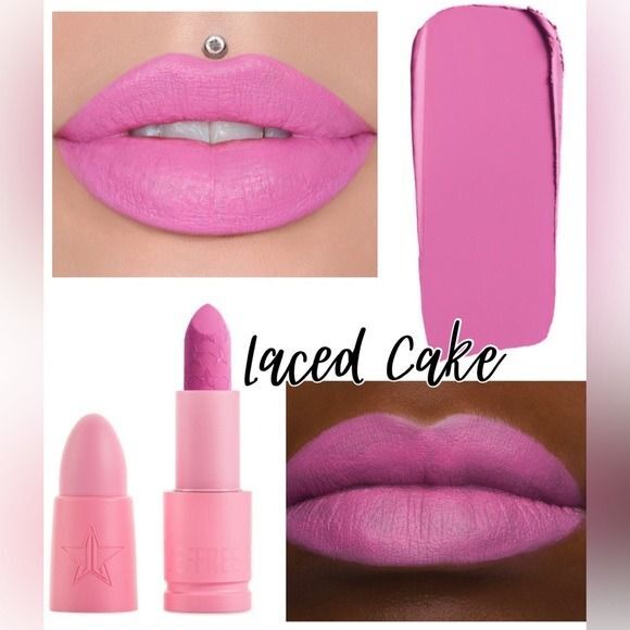 New! Laced Cake Jeffree Star Velvet Trap Lipstick Pink Rare NWT NIB - Picture 1 of 7